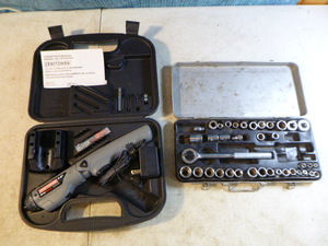 lot 102 image: Socket Set and Cordless Screwdriver