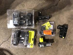 Lot of Assorted Ryobi Batteries Various Models and Conditions Customer Returns See Pictures