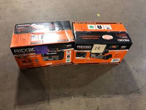 Lot of 2 RIDGID 3 Gallon 18-Volt Cordless Handheld NXT WetDry Shop Vacuum (Tool Only) with Filter, Expandable Hose and Accessories  Customer Returns See Pictures