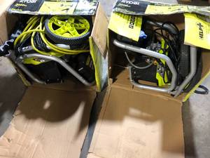 Lot of 2 Assorted Ryobi Pressure Washer Various Sizes and Conditions Customer Returns See Pictures