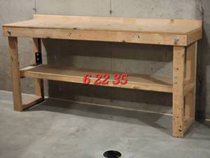 lot 80 image: Sturdy Handyman Wooden Work Bench