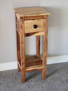lot 8 image: Sheesham Cassie Mini Accent Side Table, pair