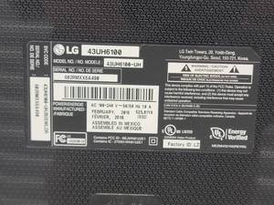 lot 56 image: LG 43 inch Television Model 43UH6100