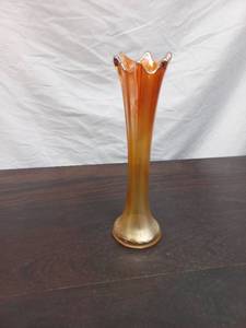 Carnival Glass Stretch Vase