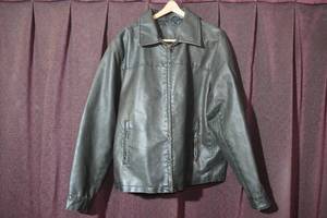Leather Motorcycle Jacket -XL