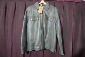 Rouge Leather Motorcyle Jacket -XL