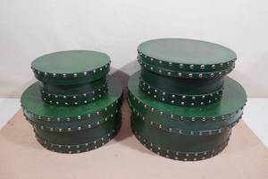 4 Circular Storage Boxes