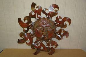 Metal Sun Wall Art