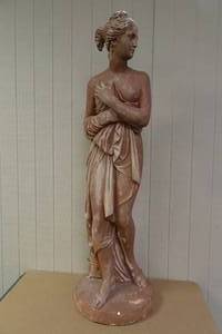 Painted Plaster Roman Style Statue