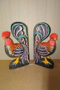 Matching Rooster Statues