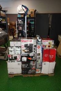 Pallet of Repairables -Speakers, Vacuums, Luggage, Microwave