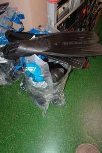 10 Sets Cressi Rondinella Black Swim Fins Assorted Sizes