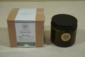 Begonia and Bench Candles -Morning Blend, Blue Spruce
