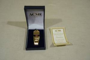 Acme Thunderer Gold Plated Whistle