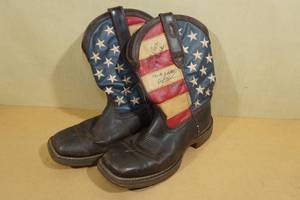 Signed Durango Rebel Mens 12 Western Patriotic Boots -Size 8D