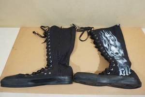 Demonia Deviant Unisex Knee High Sneakers -Mens 11, Womens 13