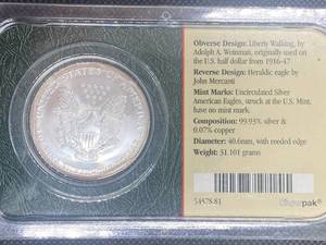 2006 Uncirculated American Silver Eagle in Original sealed Littleton Holder