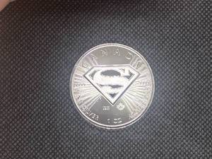 2016  BU One Ounce Silver  Canada Superman Coin