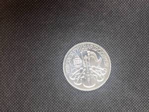 2009 BU One Ounce Silver  Austrian Philharmonic 1.50 Euro Coin