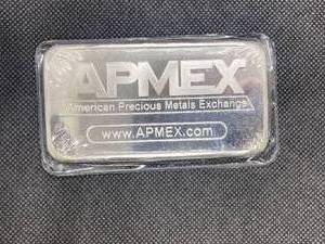 10 Oz. .999 APMEX Silver Bar sealed in original package