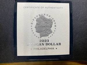 2023-P Mint State Morgan Silver Dollar in Original Mint Package with COA