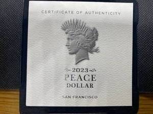 2023-S Peace Silver Dollar Proof in Original Mint Package with COA