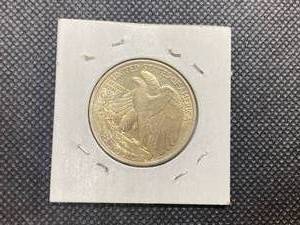 1937 AU Walking Liberty Half Dollar