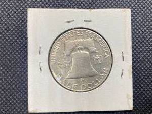 1952-D Silver Franklin Half Dollar