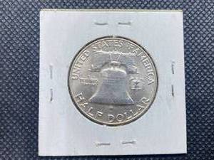 1958-D Silver Franklin Half Dollar
