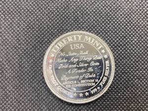 BU One Ounce Silver Liberty Mint Round