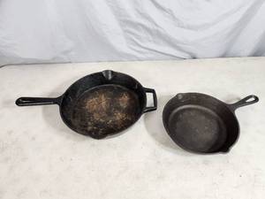 Artisanal and Lodge Cast Iron Skillets