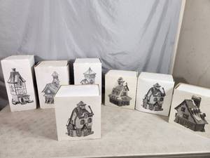 7 Dept 56 Christmas Houses