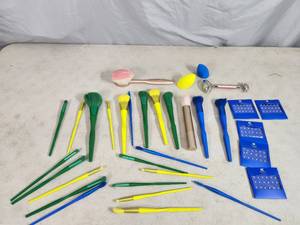 Large Assortment of RT Makeup Brushes and More