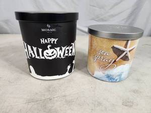 2 New Large 3 Wick Candles