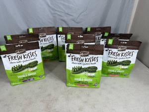 9 New Bags of Merrick Fresh Kisses Double Brush Treats for Dogs
