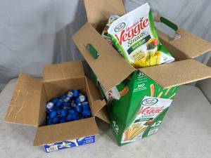 35 Bags of Veggie Straws, Box of Fench Vanilla Creamer