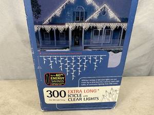 New 300 Light Icicle Pattern Christmas Lights