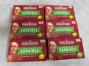 6 New King Oscar Sardines in Olive Oil