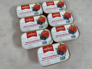 7 New Tins of Mackerel Mediterranean Style