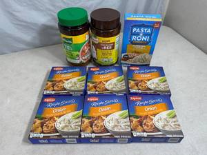 Onion Soup Mixes, Chicken and Beef Bouillon, Pasta