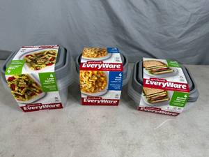 12 New Food Storage Containers with Lids