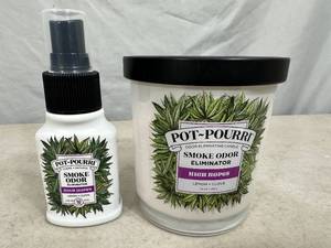 New Pot-Pourri Smoke Odor Eliminator Candle and Spray