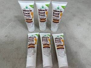 6 New Tubes of Miracle Foot Repair Cream