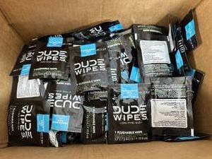 110 Individually Wrapped Dude Wipes Flushable Wipes