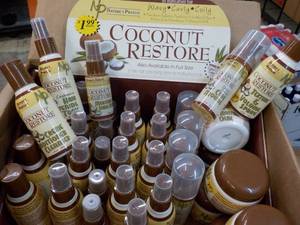 lot 30 image: 37 pc Coconut Restore Sample size 6 different products