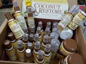lot 32 image: 37 pc Coconut Restore Sample size 6 different products