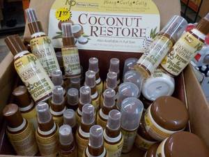 lot 33 image: 37 pc Coconut Restore Sample size 6 different products