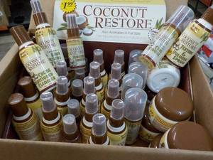 lot 34 image: 37 pc Coconut Restore Sample size 6 different products