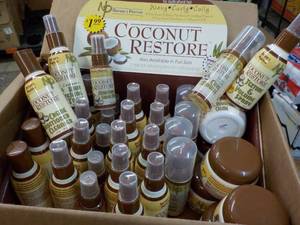 lot 35 image: 37 pc Coconut Restore Sample size 6 different products