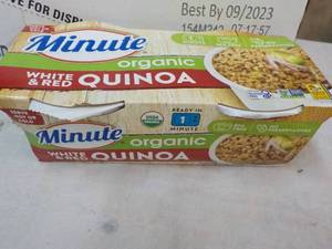 lot 73 image: 8 - 8 oz Minute Organic White and Red Quinoa best date 092023